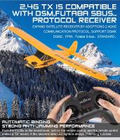 Avión RC Piper J3-CUB Envergadura 505mm 3CH 6-Ejes Gyro 3D/6G RTF Compatible DSMX DSM2 S-BUS Futaba +BATERIA EXTRA