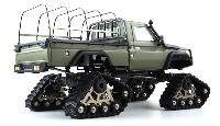 Coche Rock Crawler Land Cruiser 1/10 ARTR JUNGLE KING ROCK YK4102-6 emisora 4CH 2.4G tracción 4x4 ORUGAS YIKONG